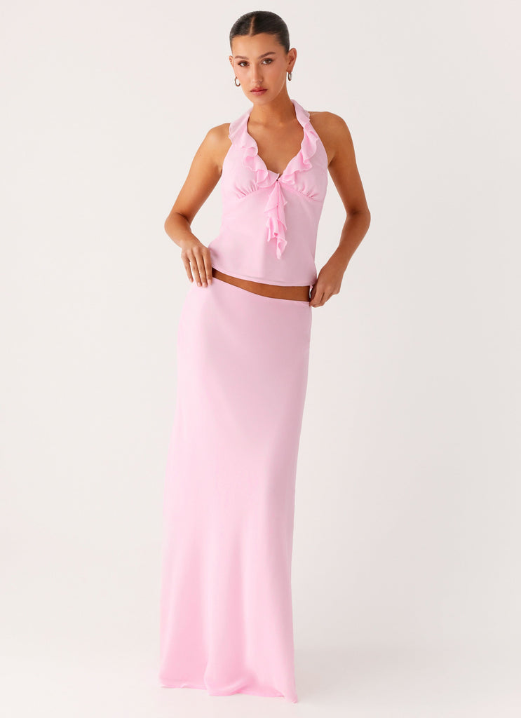 Star Girl Maxi Skirt - Baby Pink