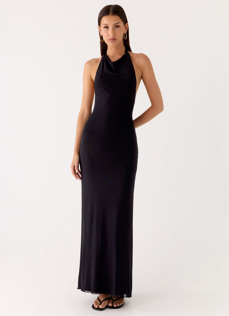 Starlight Nights Maxi Dress - Black
