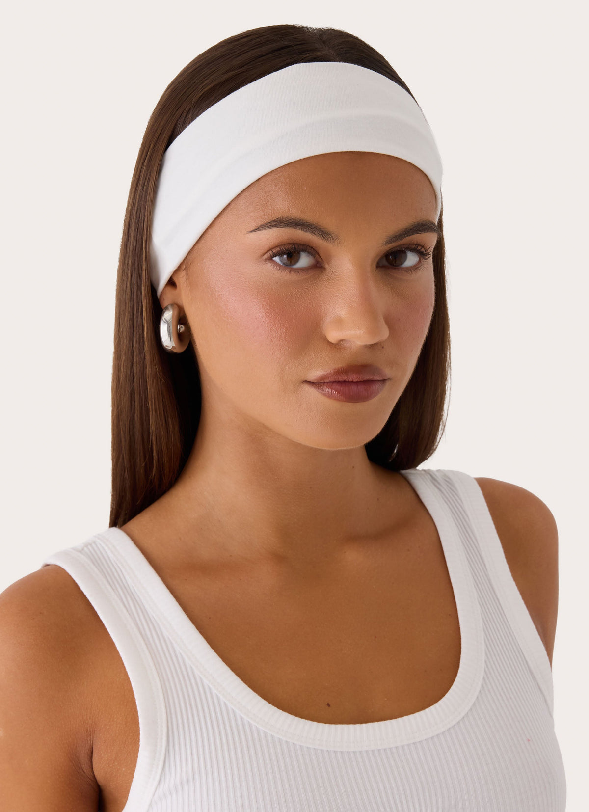 Starlit Girl Sweatband Set - Chocolate/Ivory