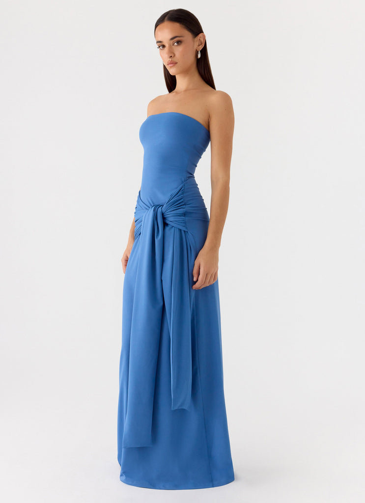 Stole My Heart Maxi Dress - Washed Navy