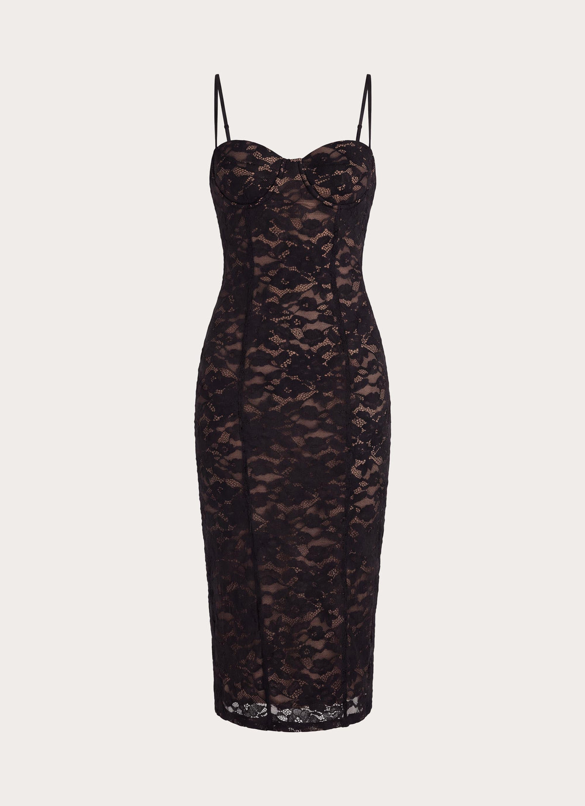 Sugar Kiss Midi Dress - Black