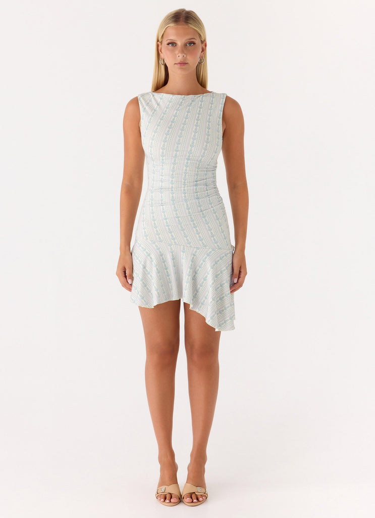 Summer Delight Mini Dress - Vintage Stripe