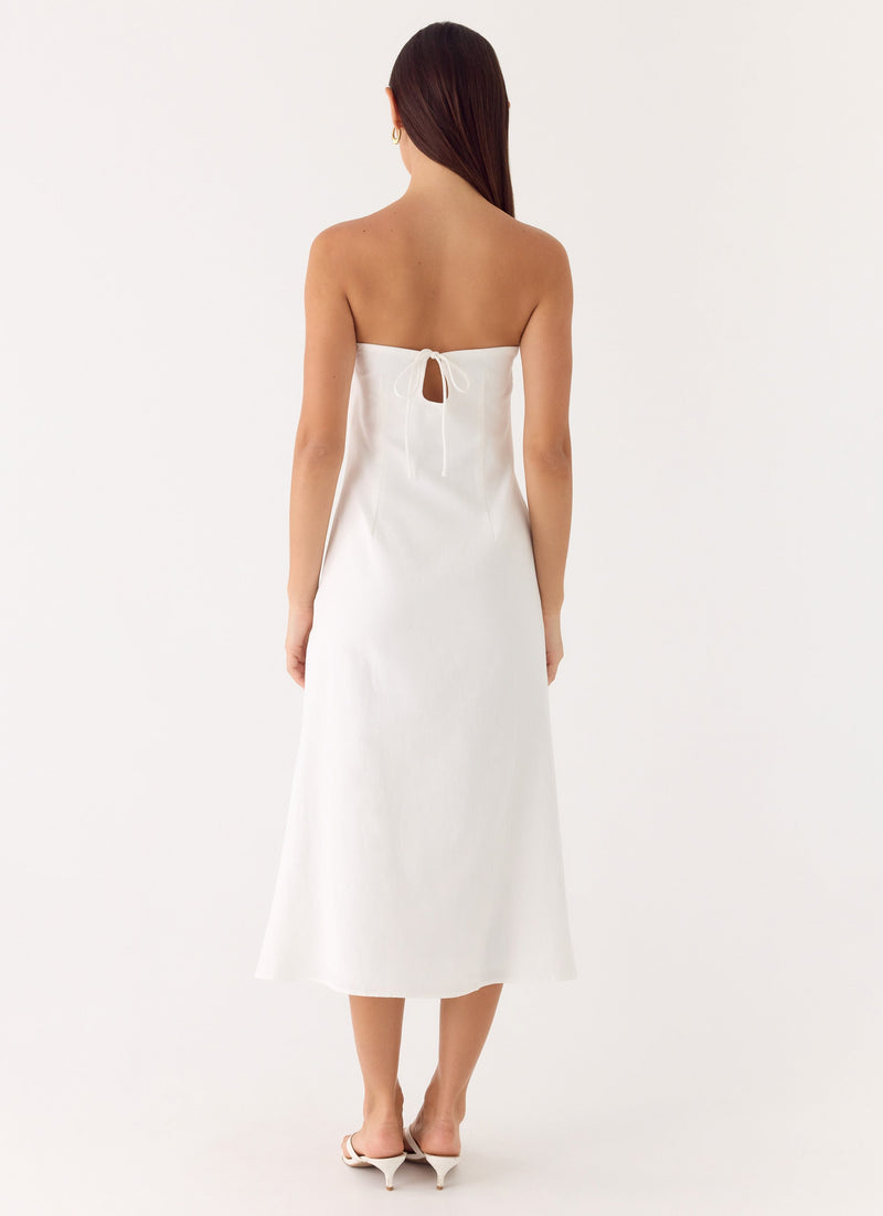 Sun Searching Mdi Dress - White
