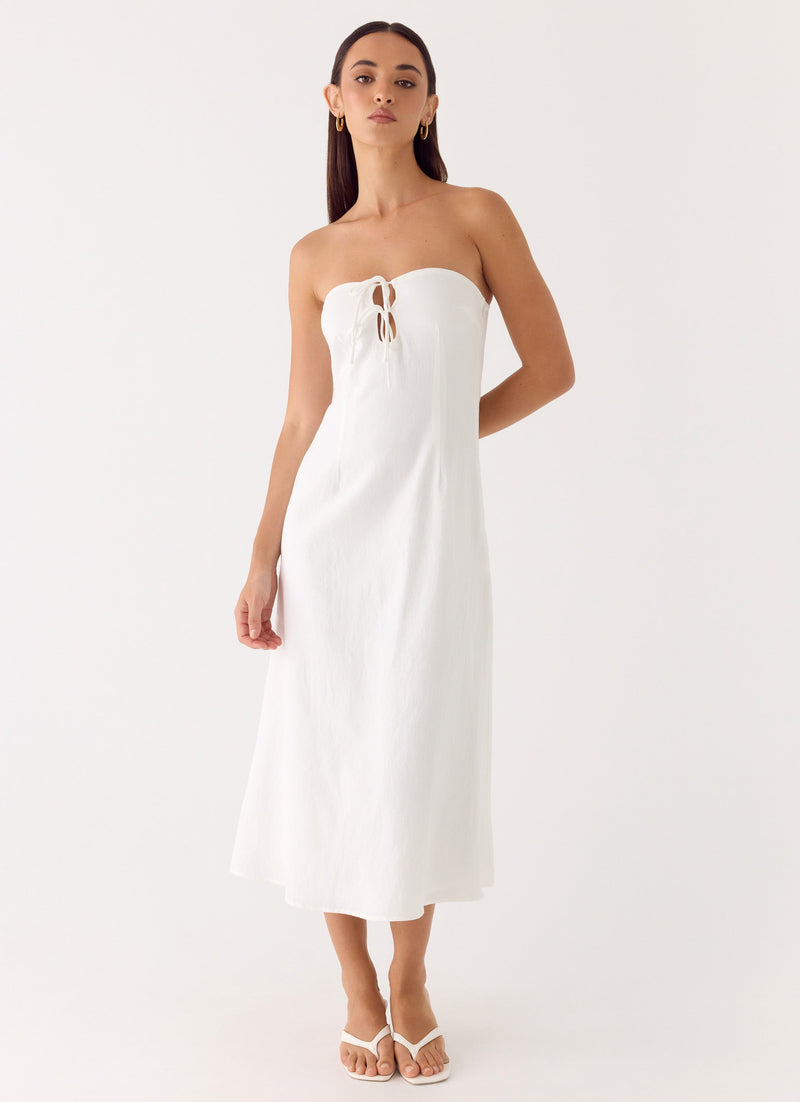 Sun Searching Mdi Dress - White