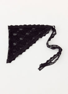 Sweet Thing Lace Scarf - Black