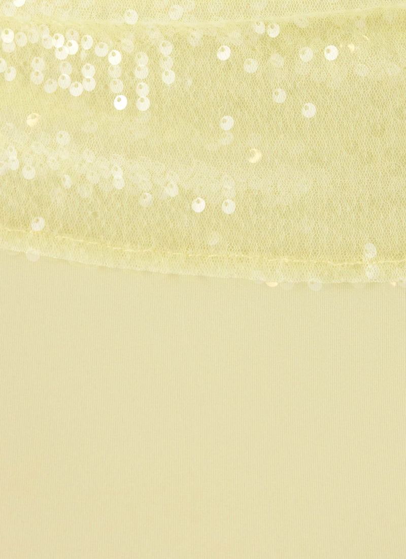 Tavina Sequin Maxi Skirt - Yellow