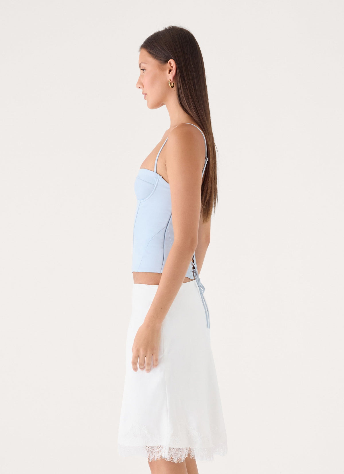 Tayana Corset Top - Baby Blue