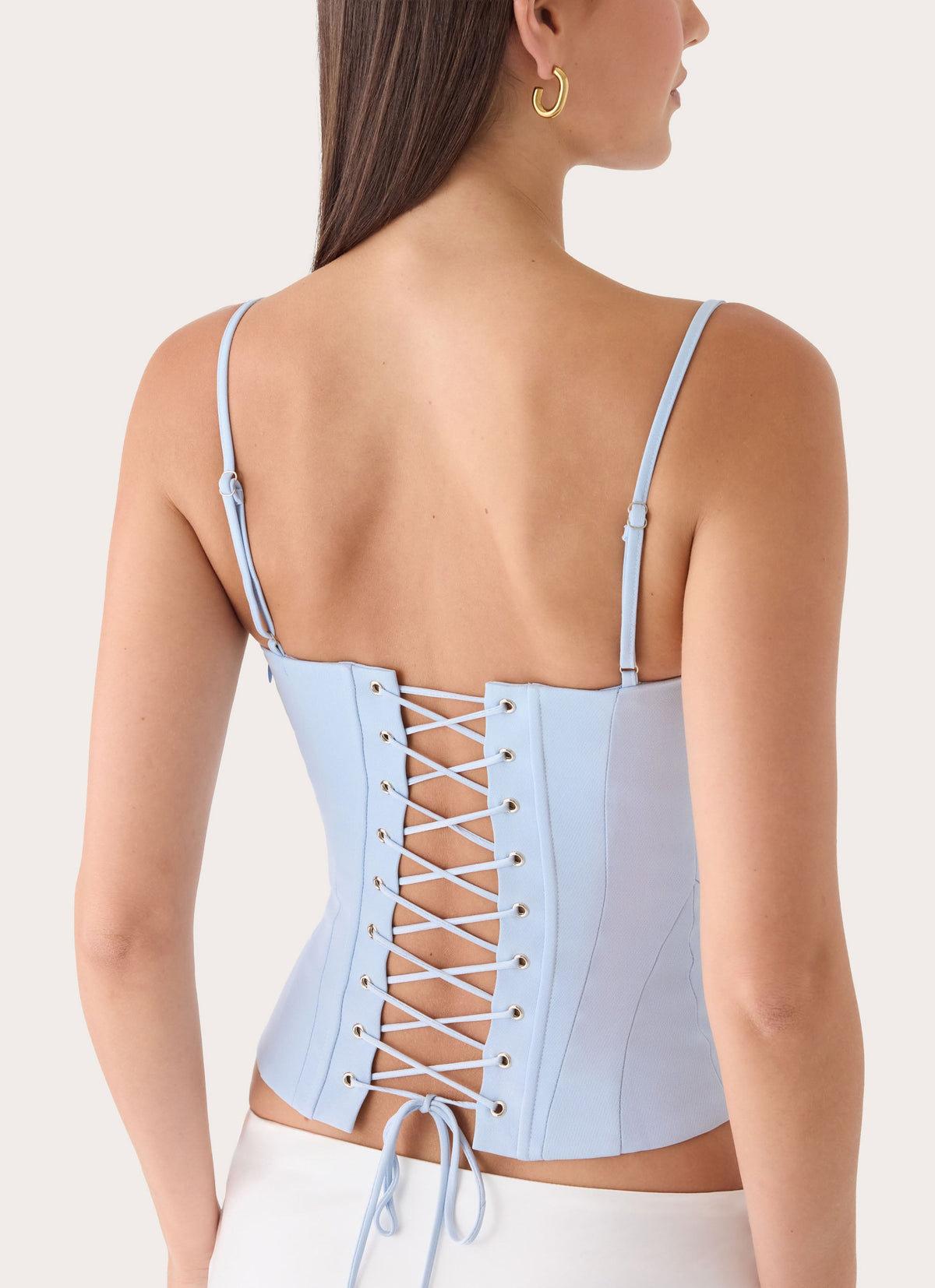 Tayana Corset Top - Baby Blue