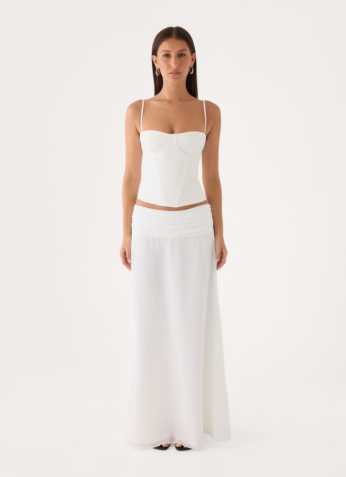 Tayana Corset Top - White