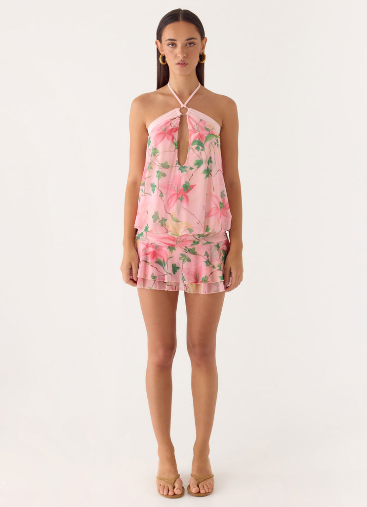 Telling You Mini Dress - Blooming Spring