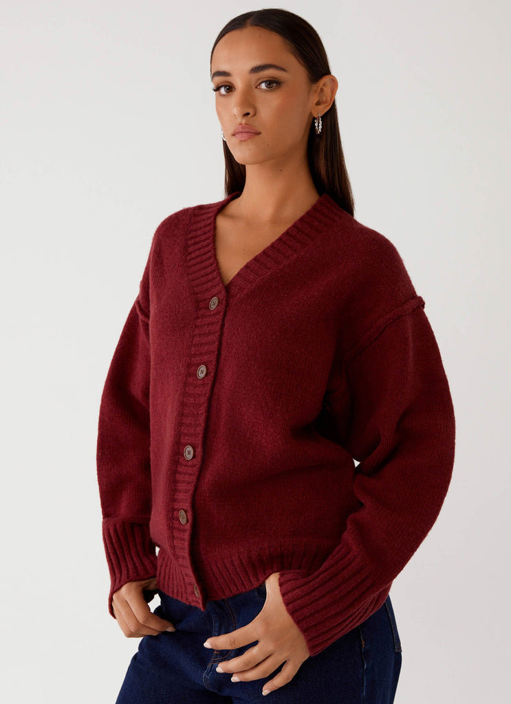 Maroon knitwear sale