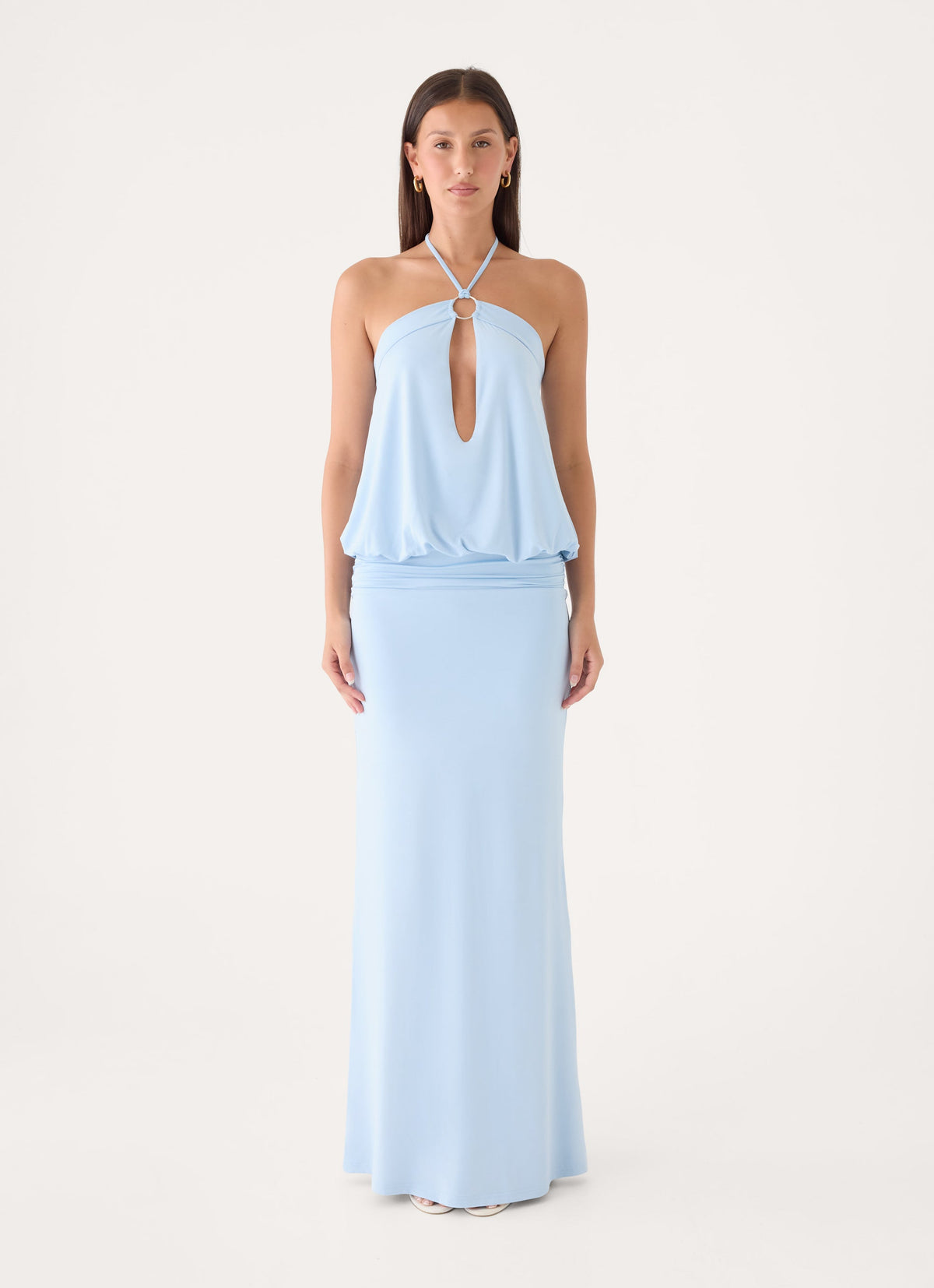 Telling You Maxi Dress - Baby Blue