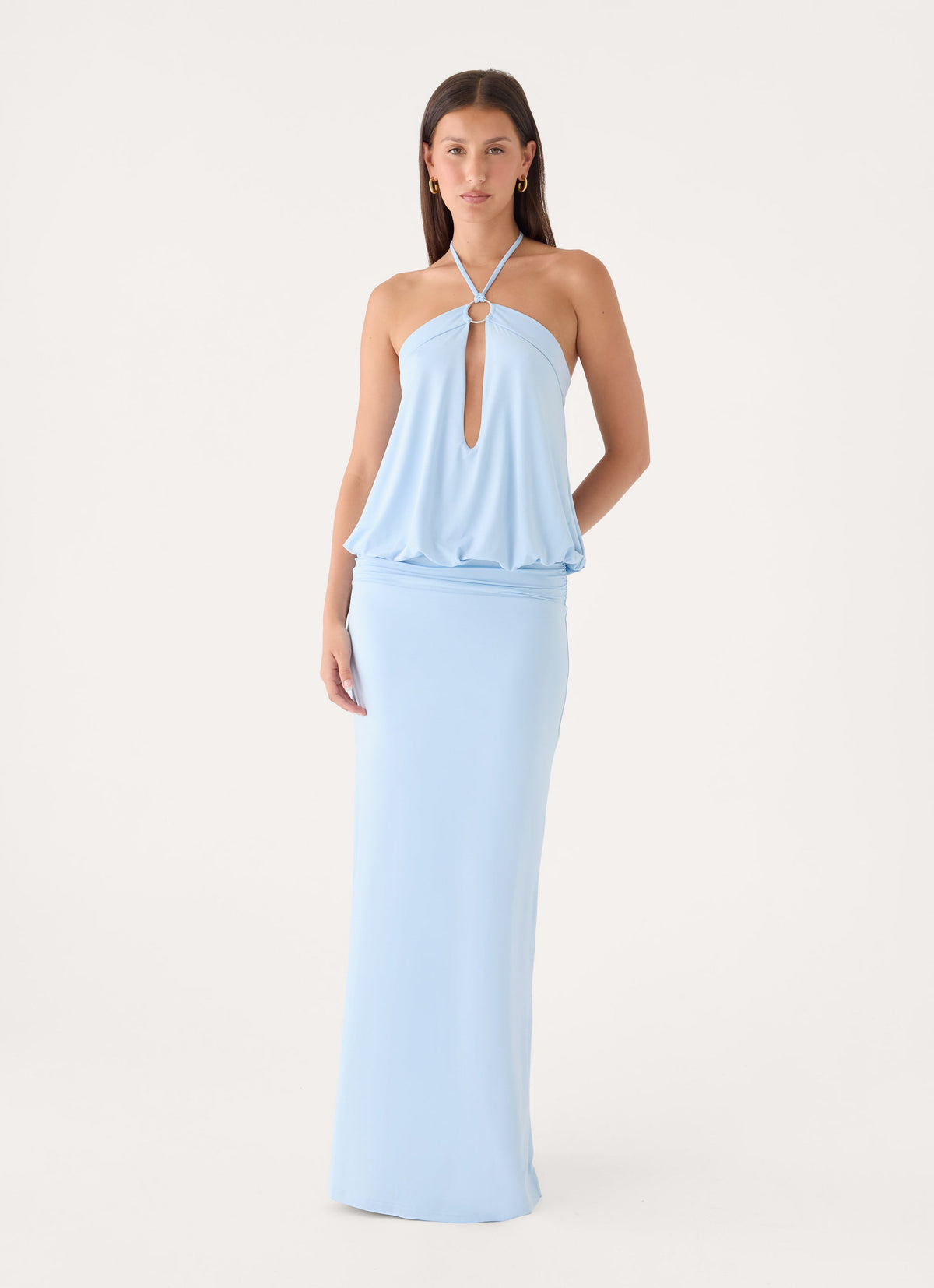 Telling You Maxi Dress - Baby Blue