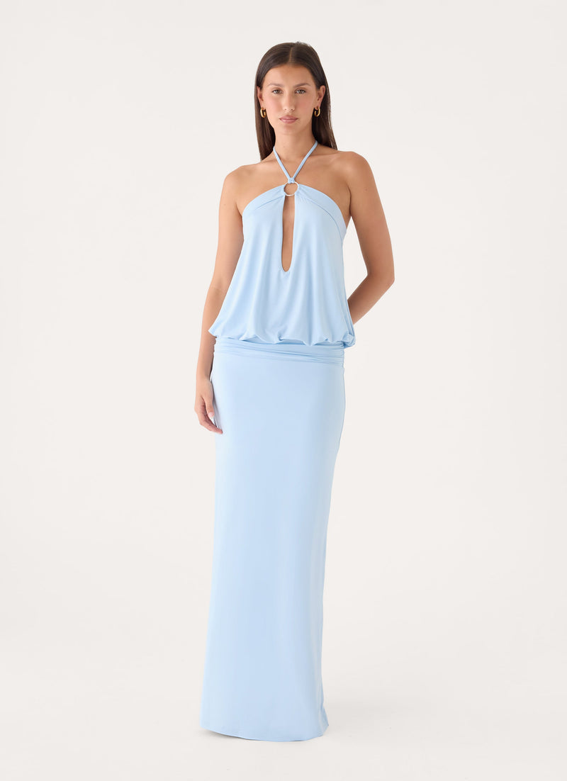 Telling You Maxi Dress - Baby Blue