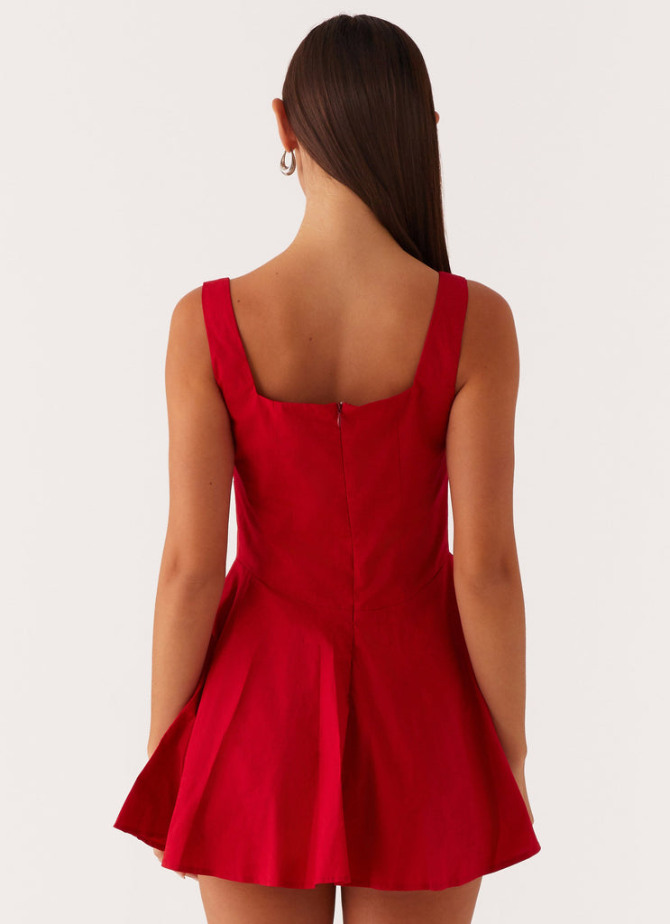 Robe courte Isle - Rouge