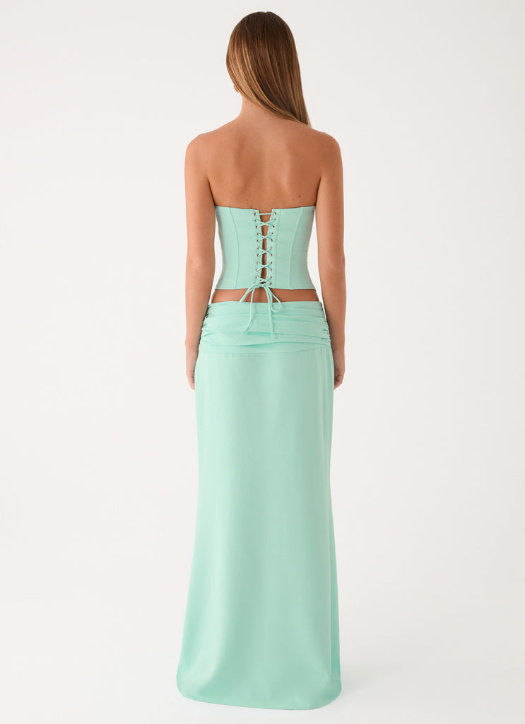 Tillie Maxi Skirt - Aqua