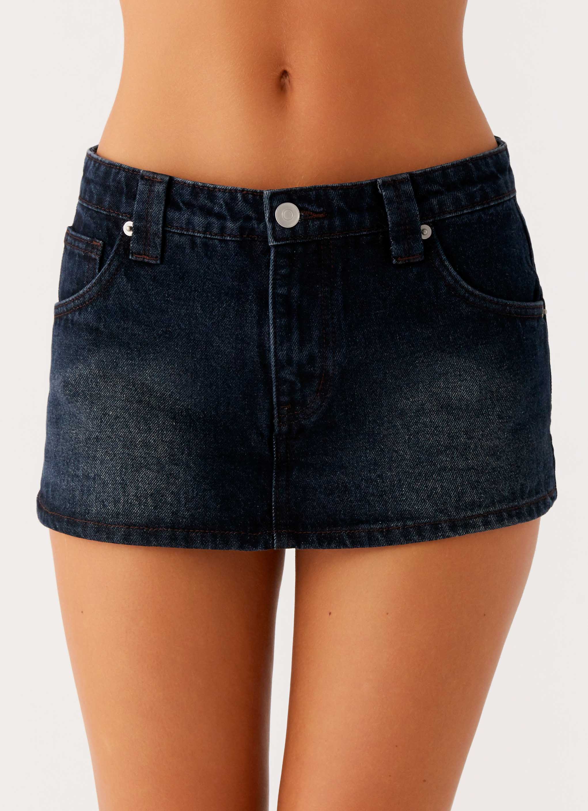 Amy denim mini skirt