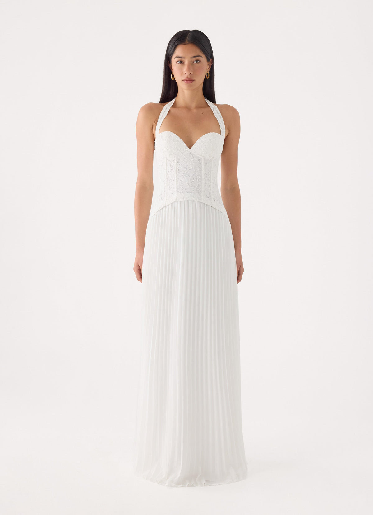 Tunnel Vision Maxi Dress - White