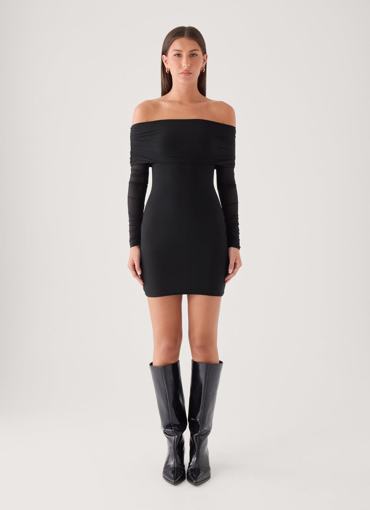 Turn Heads Mini Dress - Black