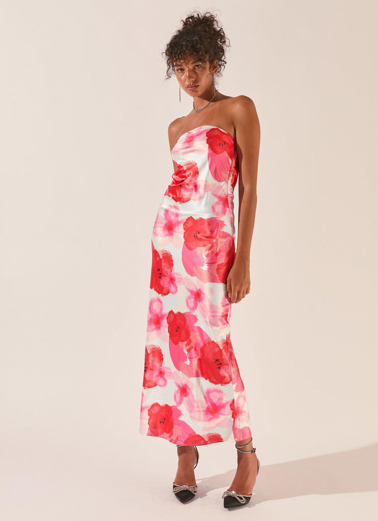 Love Me More Maxi Dress - Pink Rose - Peppermayo