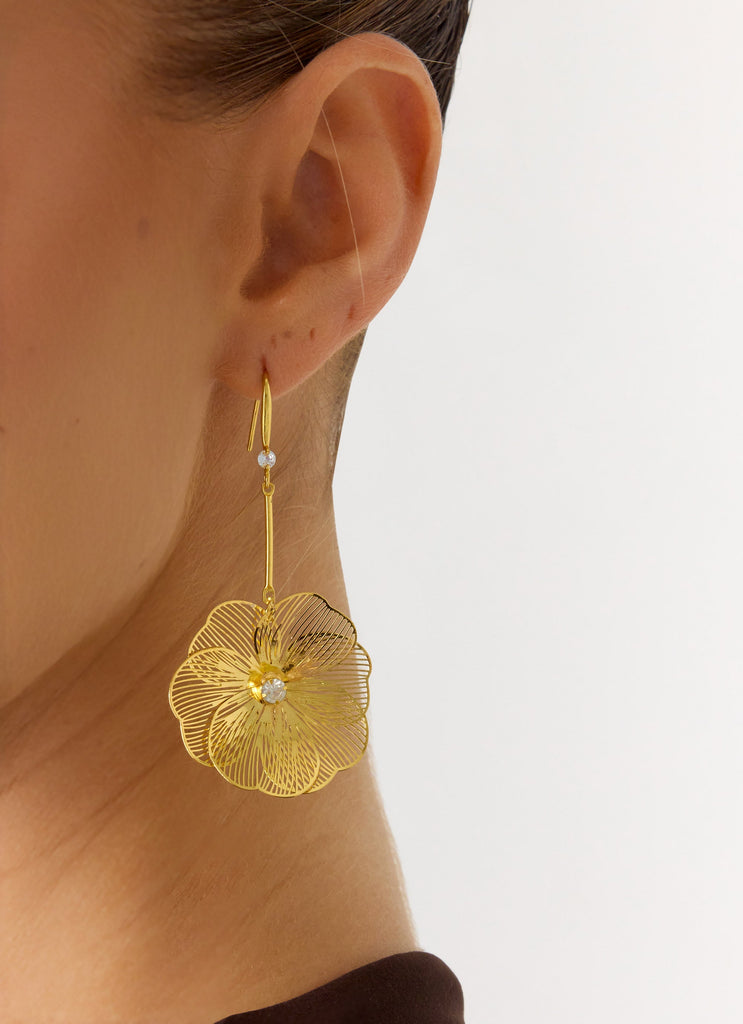 Violet Hour Earrings - Gold