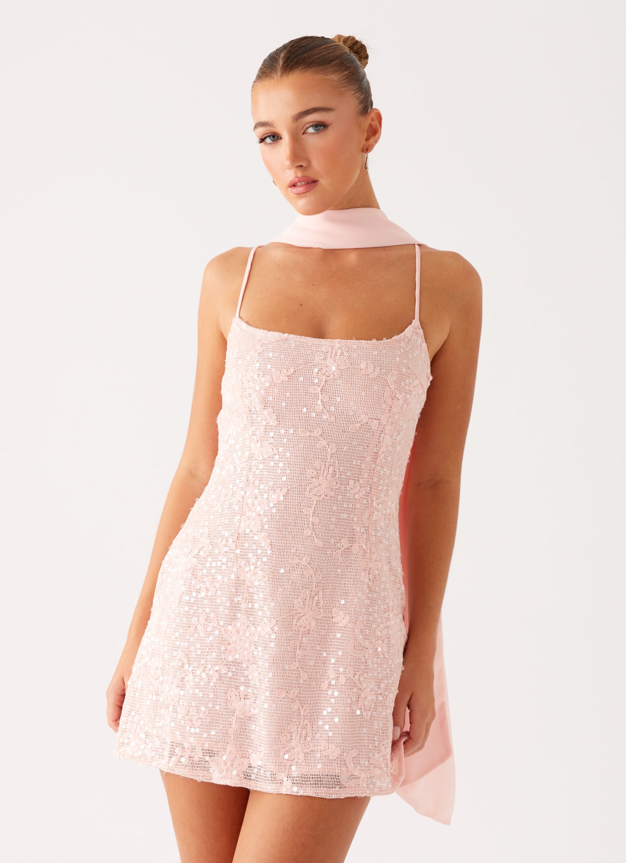 Vision Sequin Mini Dress - Pink – Peppermayo Canada