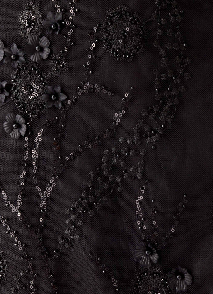 Wear My Kiss Mini Dress - Black