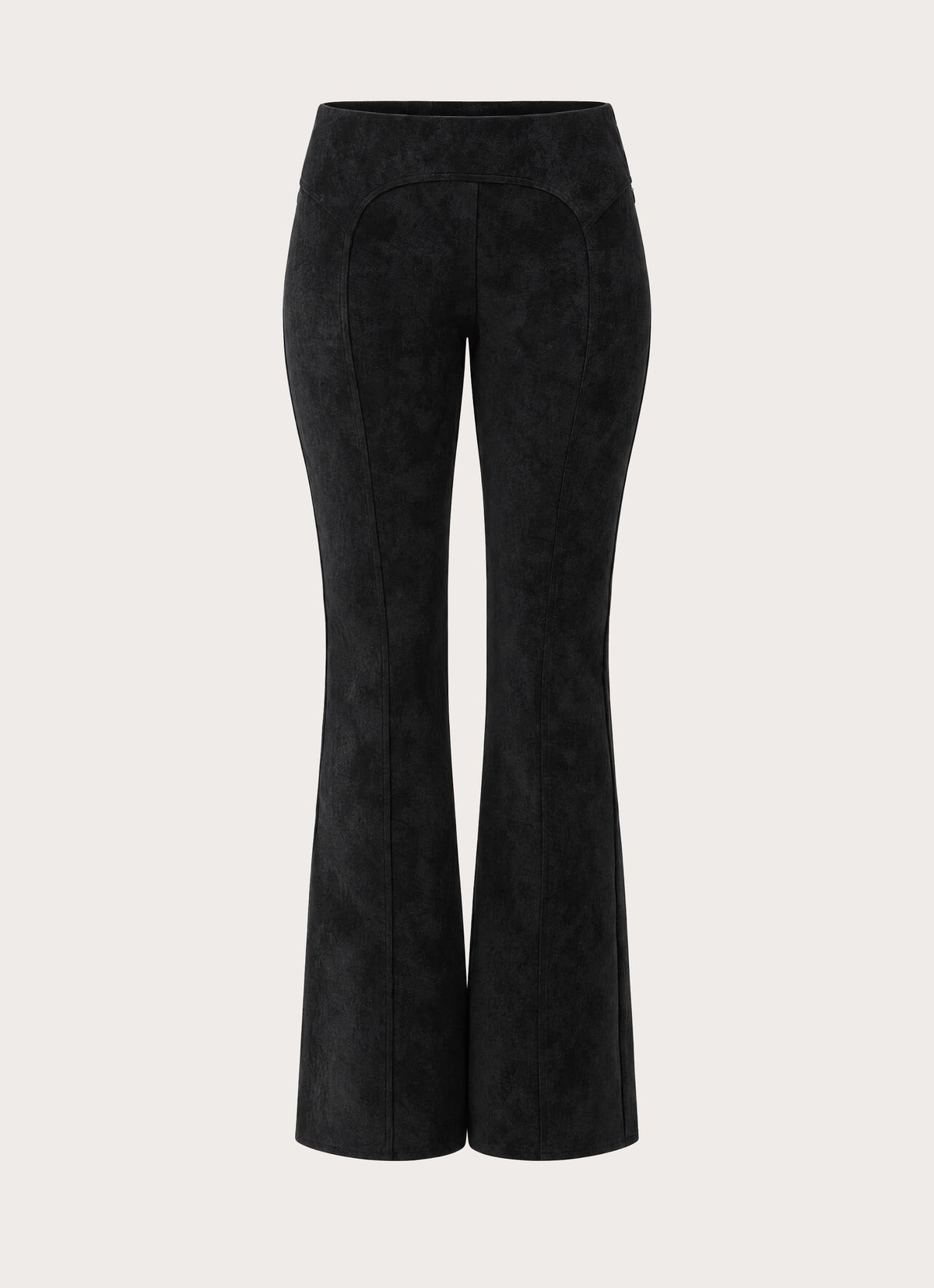 Wild Fire Faux Suede Low Rise Pant - Black