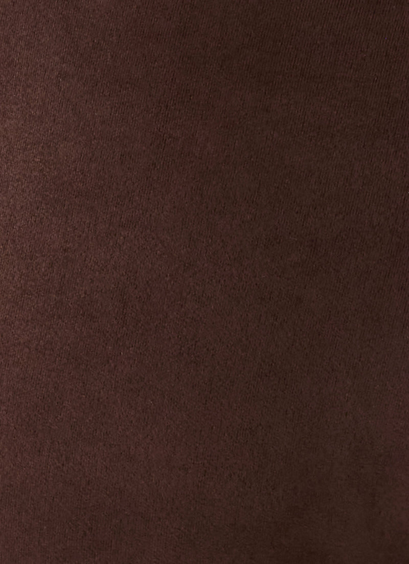 Wild Hide Faux Suede Pant - Chocolate