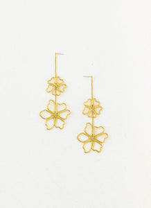 Wildflower Earrings - Gold