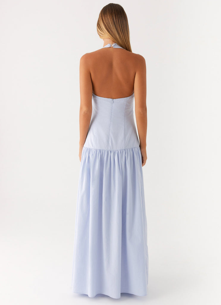 Worth The Wait Maxi Dress - Heather Blue