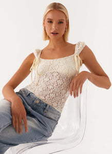 Xanthi Top - Ivory