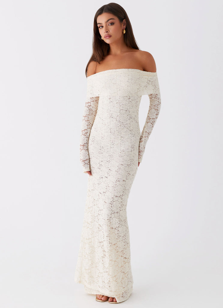 Yours Always Lace Maxi Dress Ivory