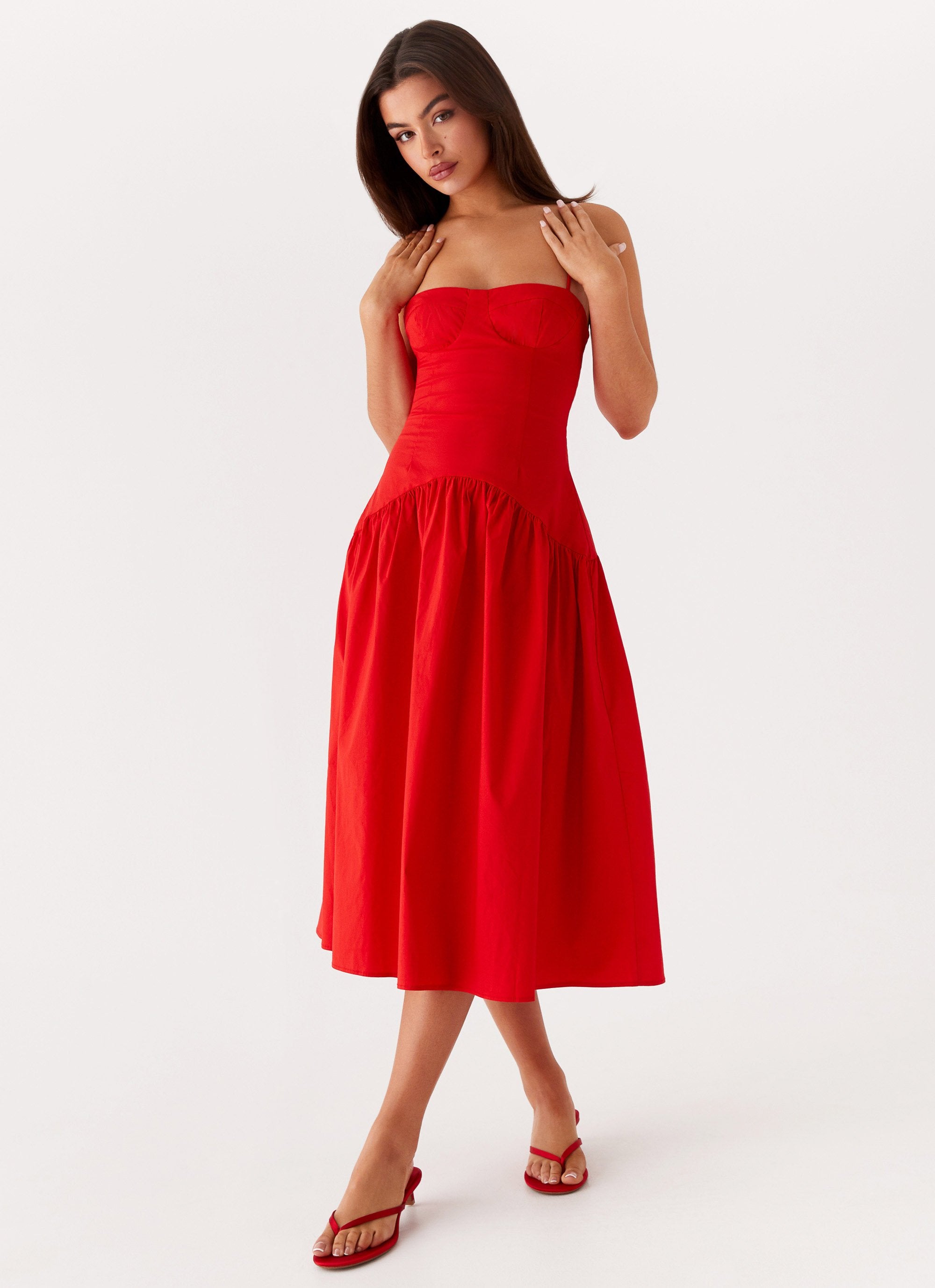 Yvette_Corset_Midi_Dress_Red_4