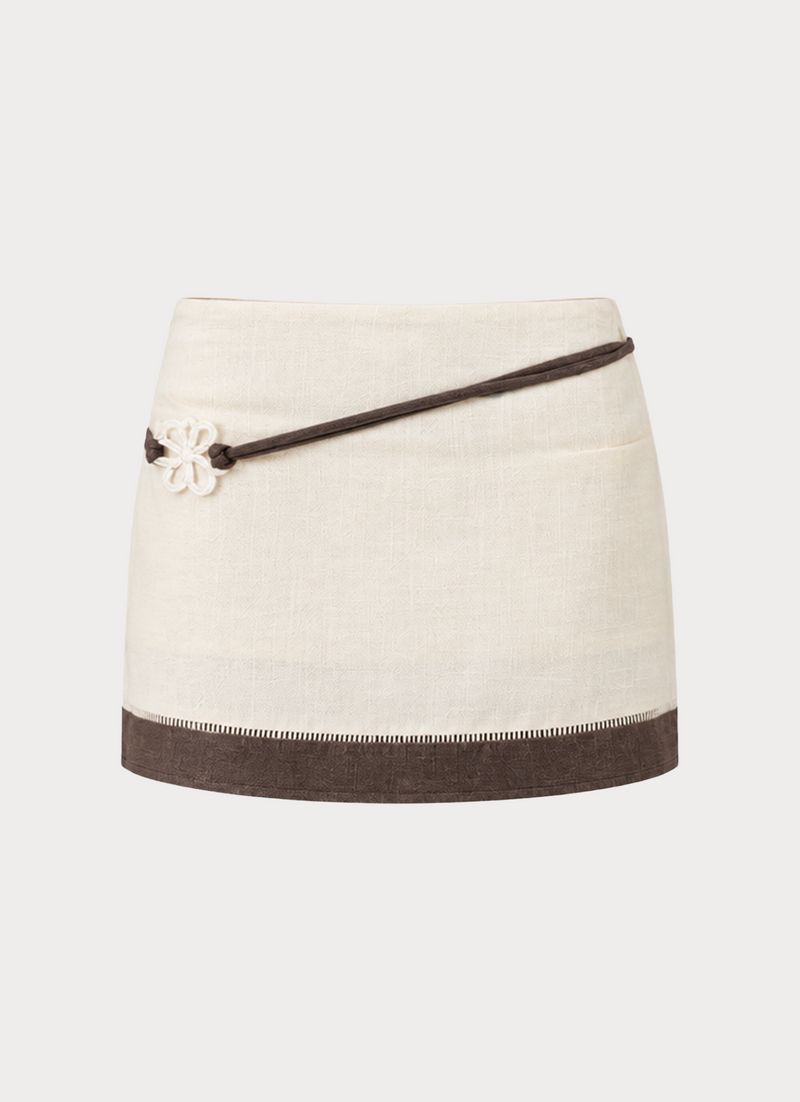 Zorina Mini Skirt - Ivory