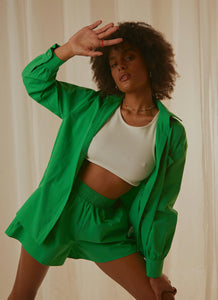 Daydreams Shirt - Jade Green - Peppermayo