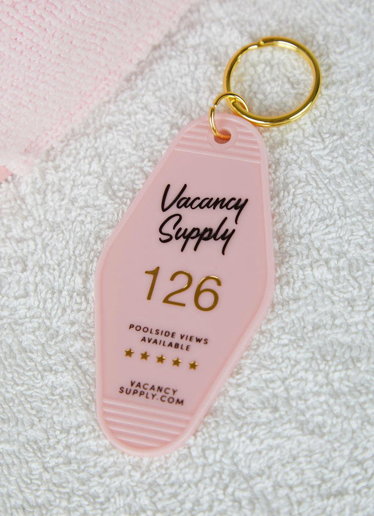 Room 126 Keyring - Pink - Peppermayo