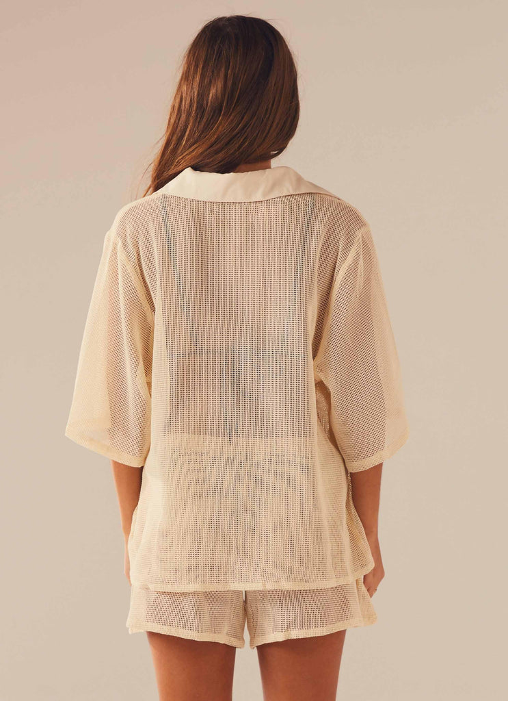 Bahamas Living Shirt - Beige - Peppermayo