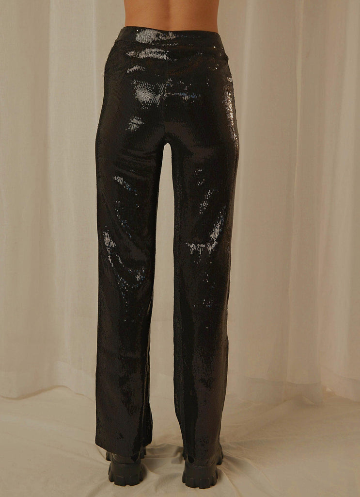 Prince Sequin Pants - Black - Peppermayo