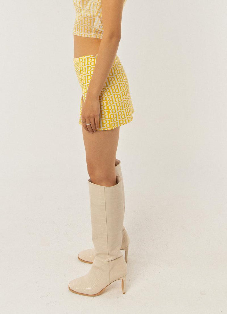 Higher Power Mini Skirt - Meadow Logo - Peppermayo