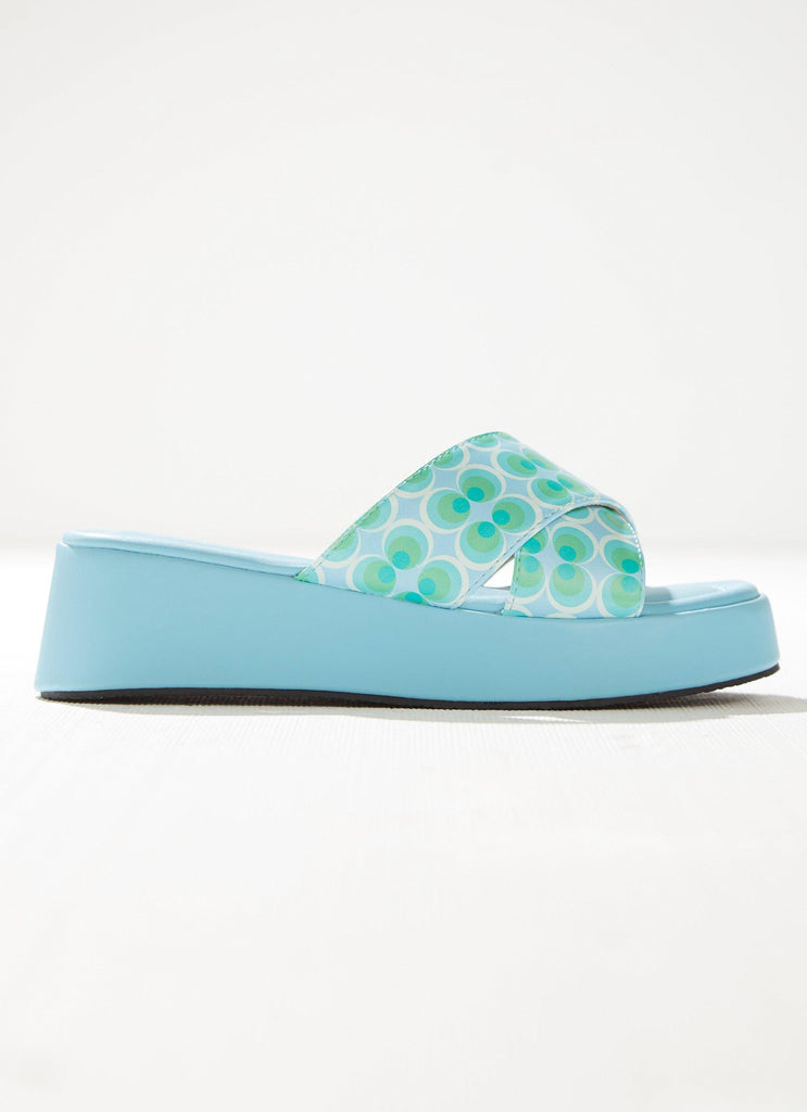 Fonda Cross Over Mule - Seafoam - Peppermayo