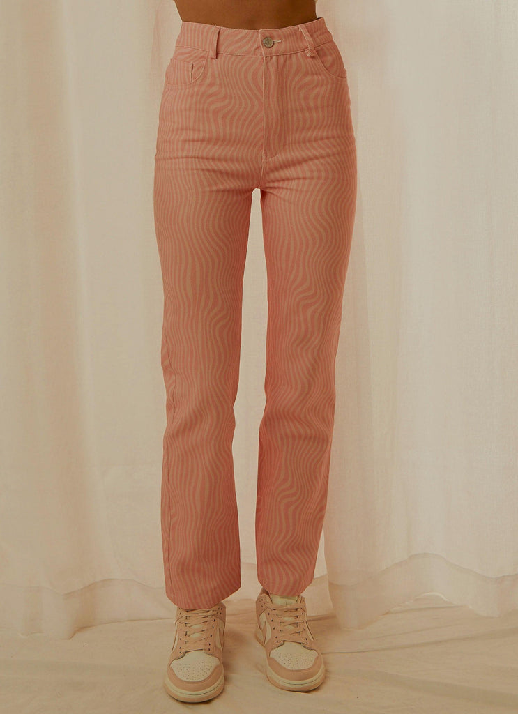 Electric Avenue Pants - Pink Wave - Peppermayo